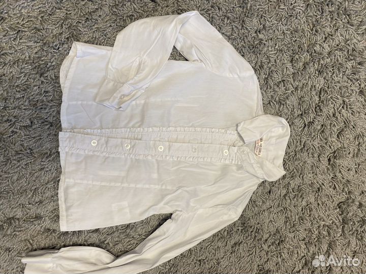 3 рубашки для девочки школьные р 116