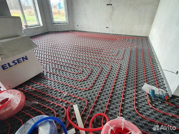 Монтаж теплого пола