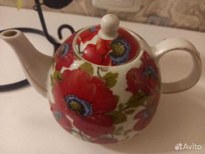 Набор чайник два блюдца