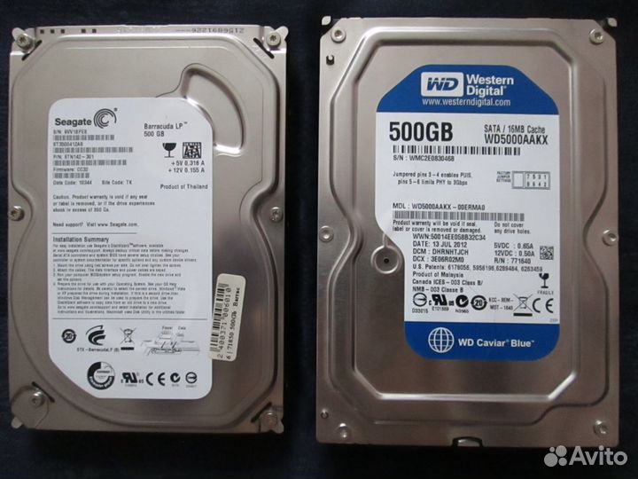 Жёсткие диски для пк 500гб