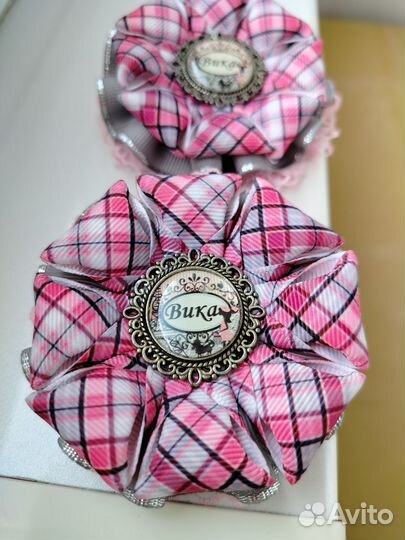 Бантики резинки для волос именные