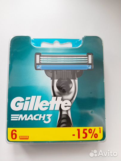 Кассеты Gillette mach3 6 шт