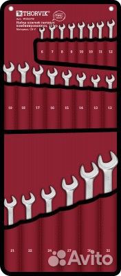Набор ключей комбинированных в сумке thorvik
