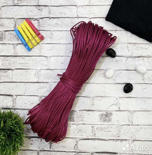 Шнур полипропиленовый 4мм 100м с сердечником шпт