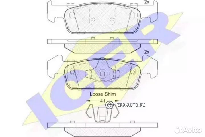 Icer 182115-202 Колодки дисковые передние
