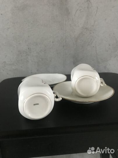 Кофейные пара Лимож Франция 19 век