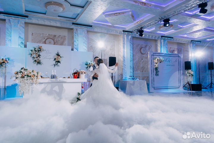 Тяжелый дым и холодные фонтаны на свадьбу