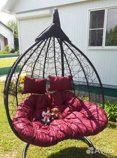 Подвесное кресло-кокон двухместное