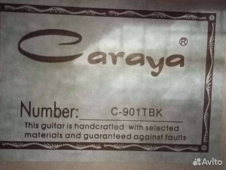 Акустическая гитара caraya c901 tbk