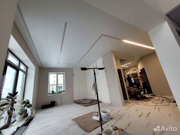 Натяжные потолки(Тушэмнэр) любой сложности