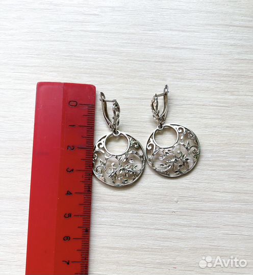 Серьги серебро