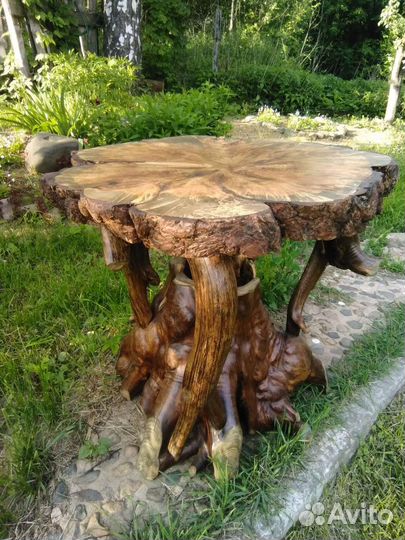 Стол из корня капа в баню,на дачу,усадьбу