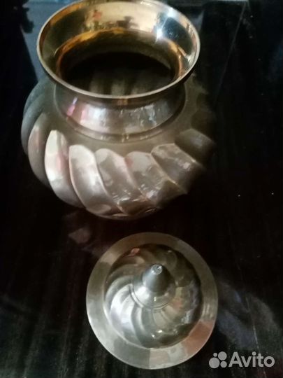 Редкая ваза индия, латунь, ручная работа