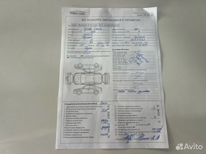 Hyundai Elantra 1.6 AT, 2018, 105 000 км