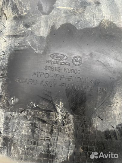 Подкрылок передний правый Hyundai Tucson NX4