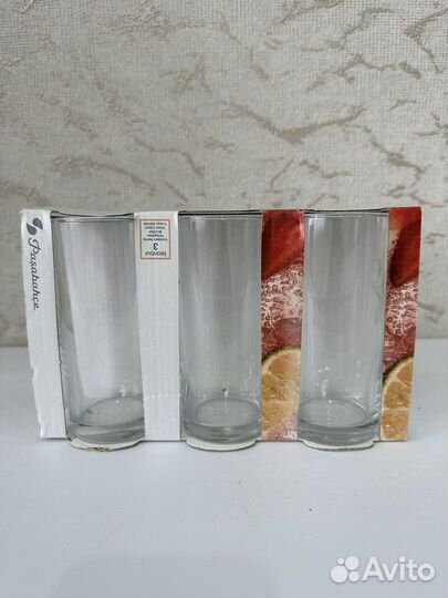 Стаканы новые, 3шт/уп