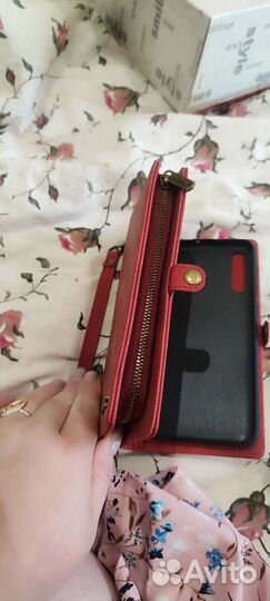 Чехол для телефона Самсунг А50 кошелек