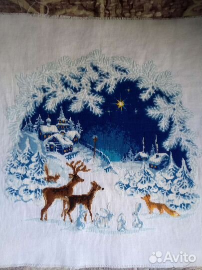 Картина вышивка Риолис Рождество