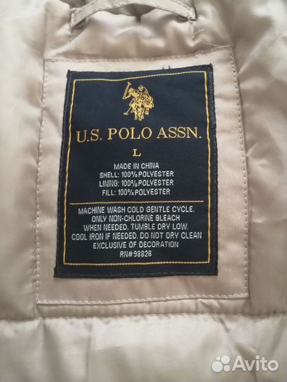 Мужская зимняя куртка US polo 54 размер, новая