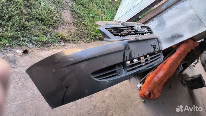 Передний бампер на priora 1 космос