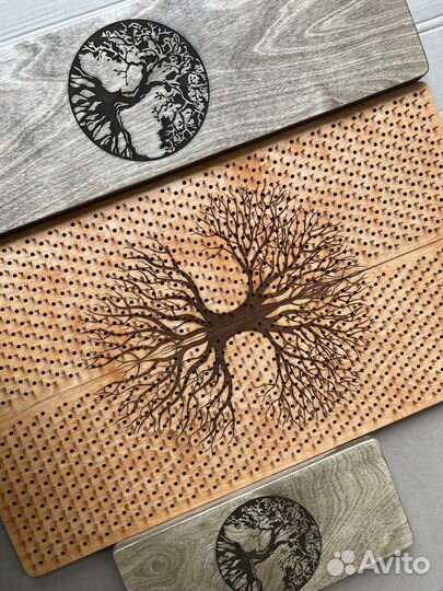 Доска садху для спины с медными гвоздями