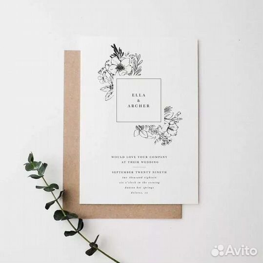Приглашения на свадьбу