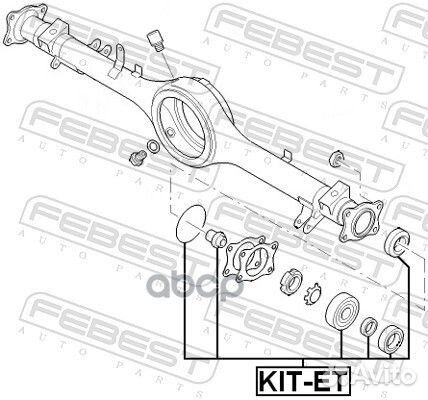 Подшипник полуоси (комплект) зад прав/лев 0