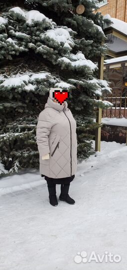 Куртка женская зима размер 66-68