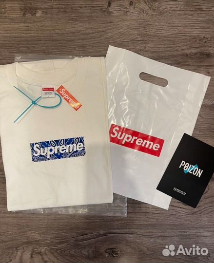Футболка Supreme Bandana box logo
