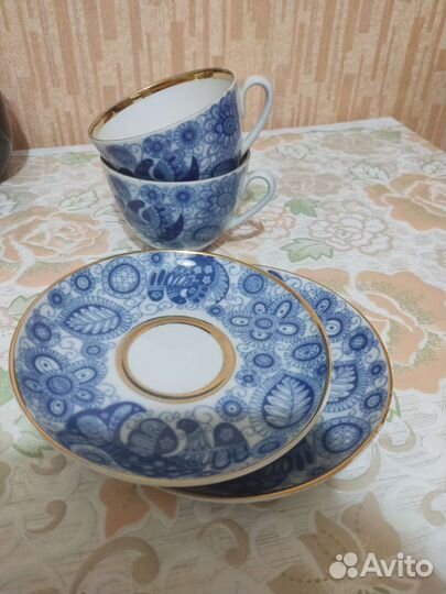 Чашки с блюдцем лфз