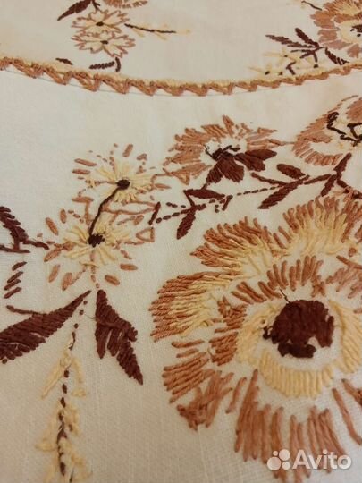 Скатерть чайная, ручная работа, винтаж, Германия