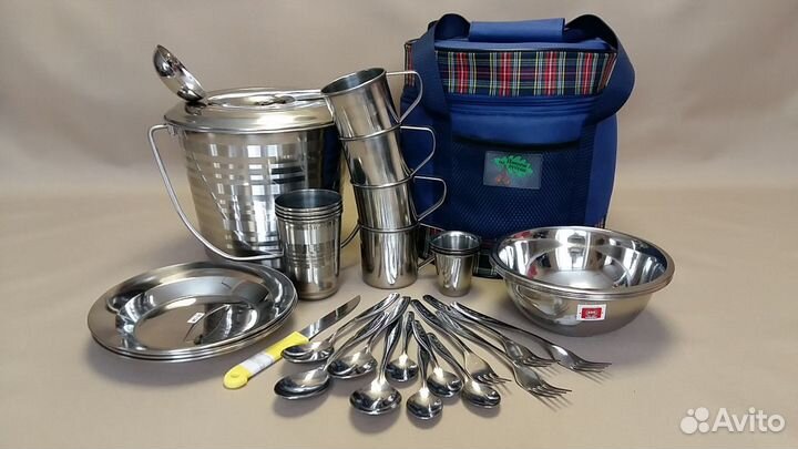 Набор посуды для пикника Сумка Отдых на 4 персоны