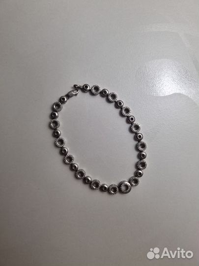Серебряный браслет, 17 см