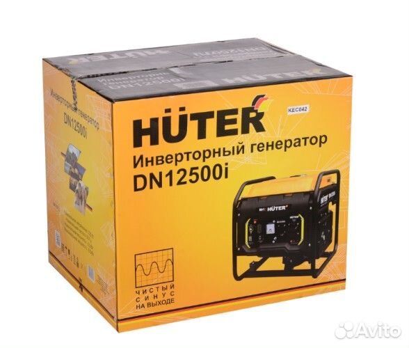 Генератор бензиновый huter DN12500 i инверторный 6