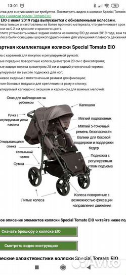 Прогулочная коляска для детей с дцп Special Tomato