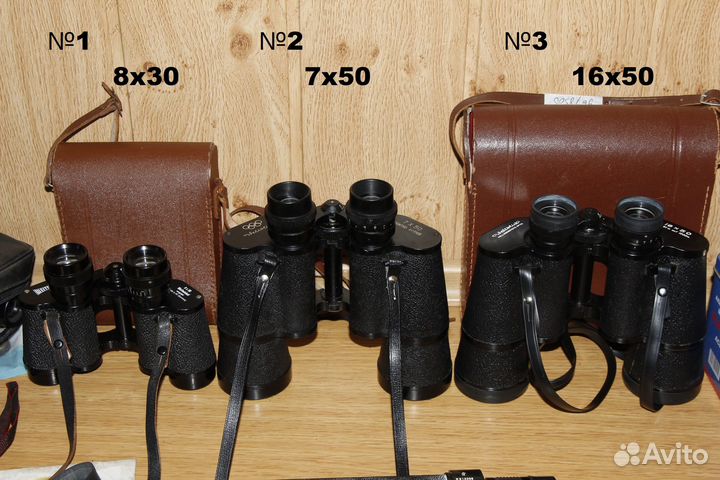 Бинокли разной кратности Weltblick 16x50 и 7х50
