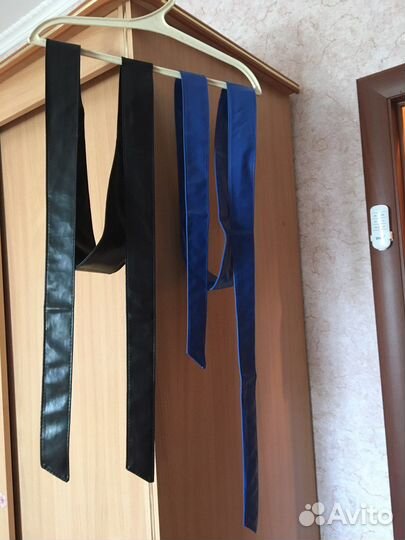 Пояса женские черный и синий