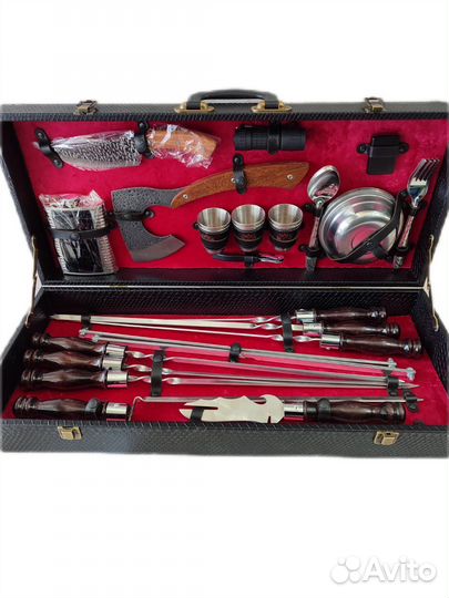 Набор для шашлыка подарочный премиум