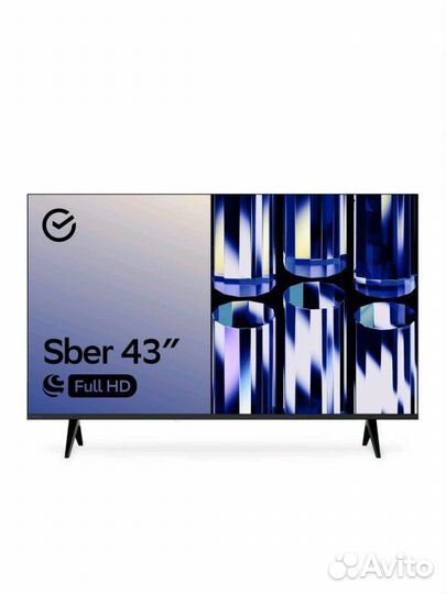 Смарт тв телевизор сбер 43 д (108см) новый