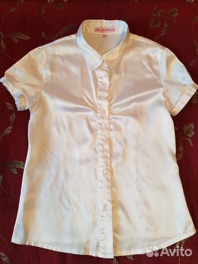 Рубашка белая детская для девочки