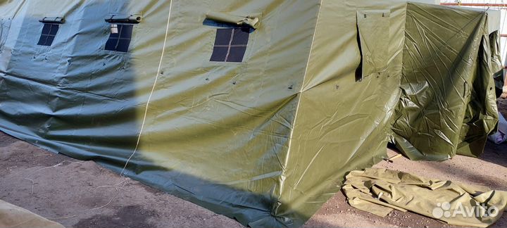 Палатка каркасная М-30 пвх защитного цвета