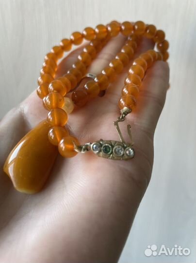 Янтарные бусы СССР