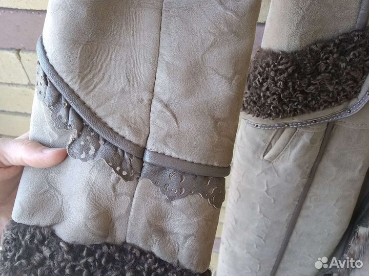 Шуба, дублёнка, пальто кожаное из овечьей шерсти