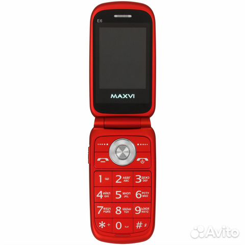 Сотовый телефон Maxvi E6 2.4" Red GSM