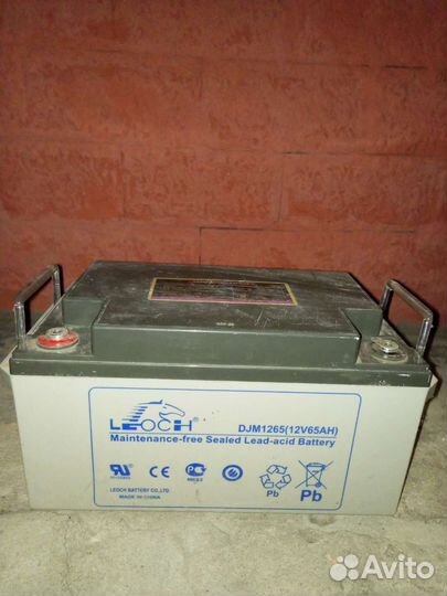 Аккумулятор гелевый 65 А.Ч.AGM
