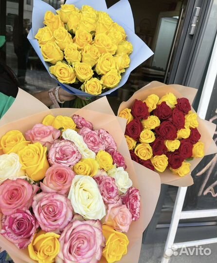 Букет из 25 крупных роз