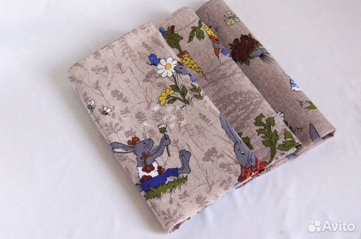 Набор кухонных полотенец, Зайцы