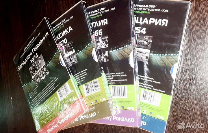 DVD чм по футболу 1954, 1966, 1970, 1974