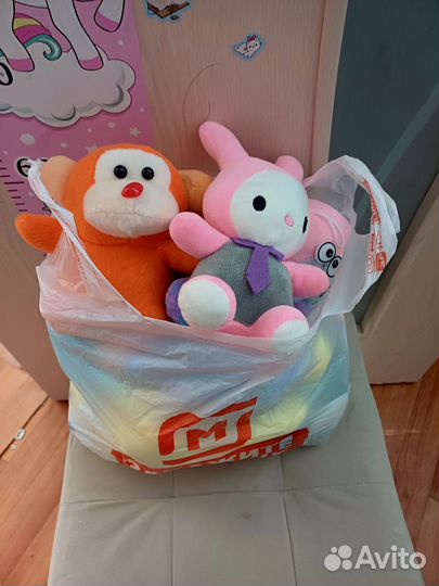 Мягкие игрушки пакетом бесплатно