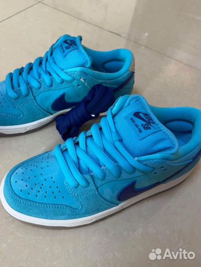Кроссовки nike sb dunk low blue fury